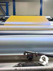 Rulli di verniciatura dell'impianto eCoils - applicazione colore Iridescente Rulli di verniciatura dell'impianto eCoils - applicazione colore Iridescente